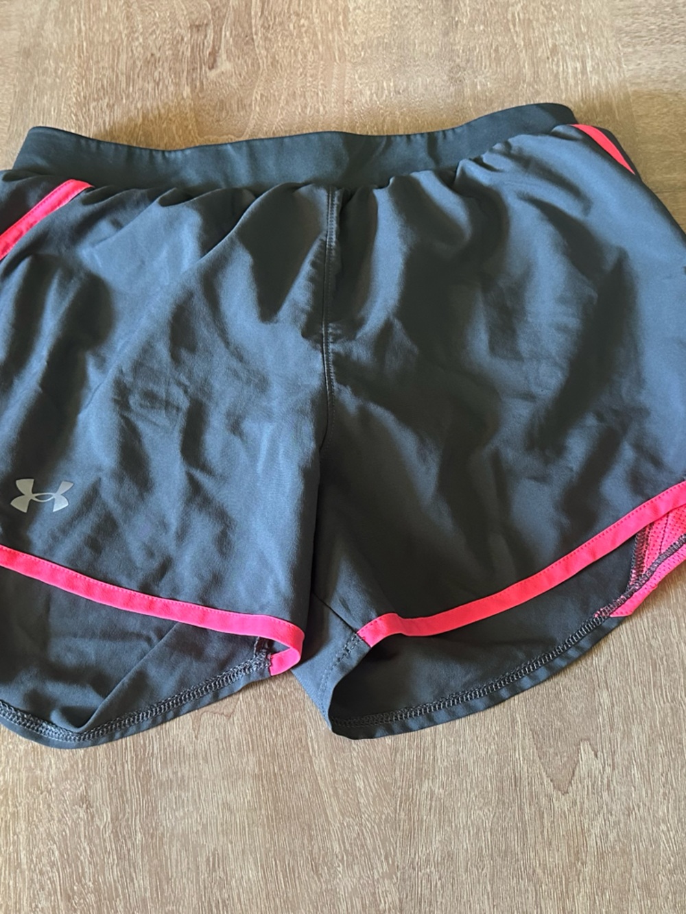 Under Armour Black Shorts with Pink Trim